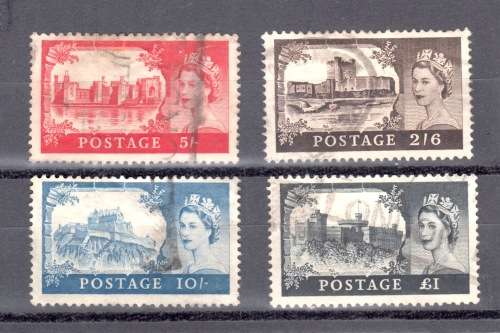 Great Britain - QEII - SG536-SG539 - WATERLOW CASTLES SET