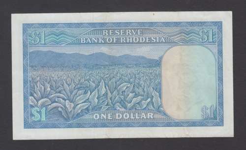 RHODESIE 1978 1 Dollar  - Rhodes Watermark XF