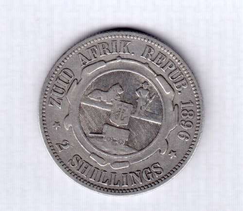 1896 ZAR Two Shillings