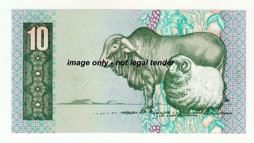South Africa Ten Rand Note - UNC - G de Kock