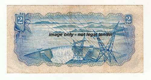 1974 South african Two Rand Note. T W de Jongh