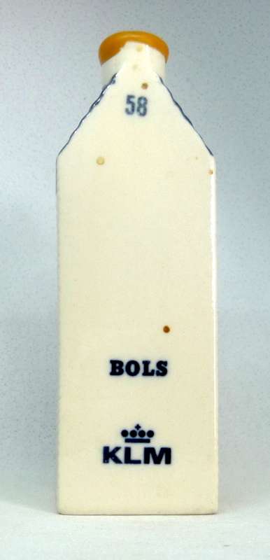 Vintage KLM Blue Delft Dutch Houses.  BOLS Amsterdam Miniature Porcelain House #58