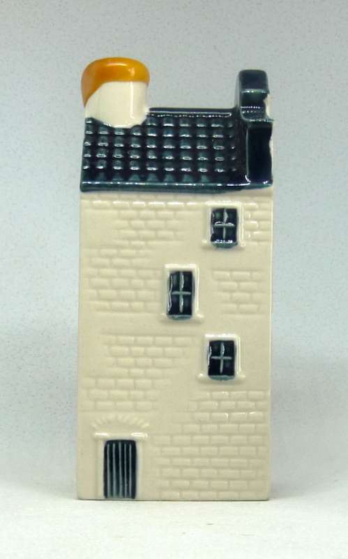 Vintage KLM Blue Delft Dutch Houses.  BOLS Amsterdam Miniature Porcelain House #33