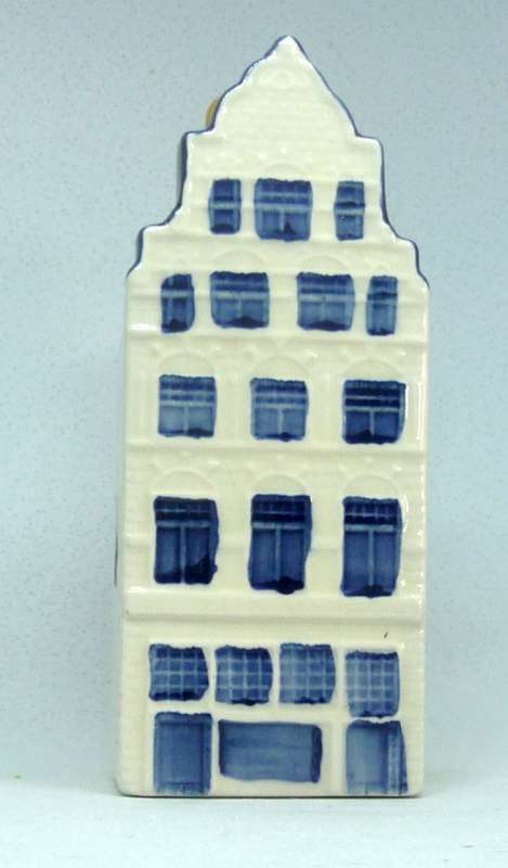 Vintage KLM Blue Delft Dutch Houses. BOLS Amsterdam Miniature Porcelain House #41