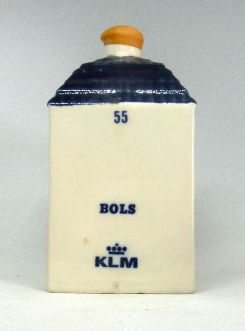 Vintage KLM Blue Delft Dutch Houses. BOLS Amsterdam Miniature Porcelain House #55
