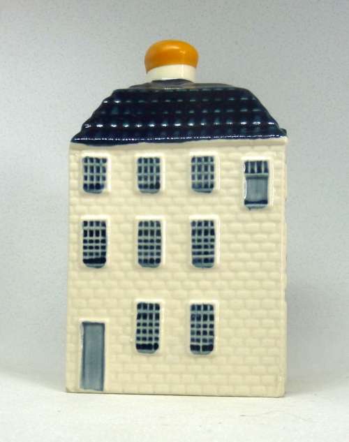 Vintage KLM Blue Delft Dutch Houses. BOLS Amsterdam Miniature Porcelain House #55