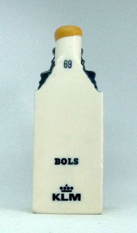 Vintage KLM Blue Delft Dutch Houses. BOLS Amsterdam Miniature Porcelain House #69