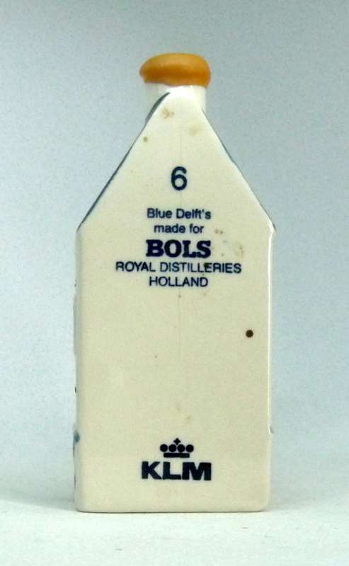 Vintage KLM Blue Delft Dutch Houses. BOLS Amsterdam Miniature Porcelain House #6