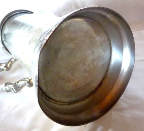 Vintage Silverplate Large Wine Flagon, Communion.  300mm high, Plate worn a bit, but still charming.