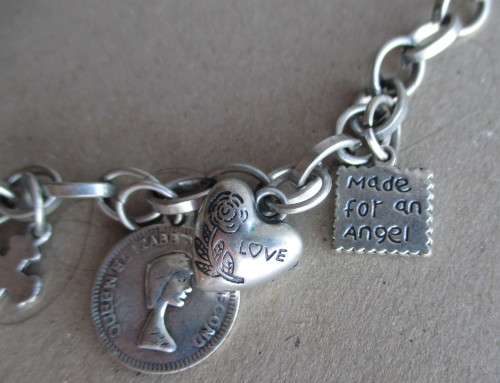 Statement Religious Charm Necklace, Vintage Medals and Crosses. Silver color. 48cm