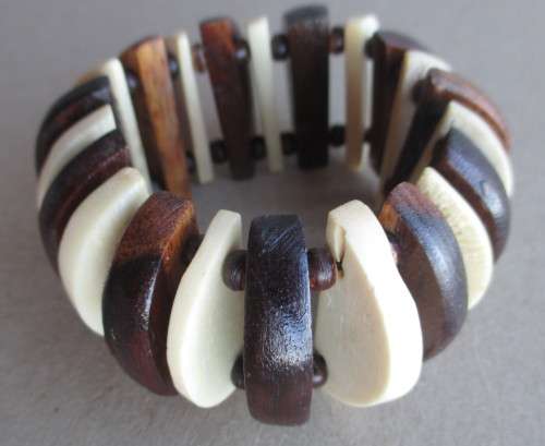 Vintage Large Wooden Bracelet.