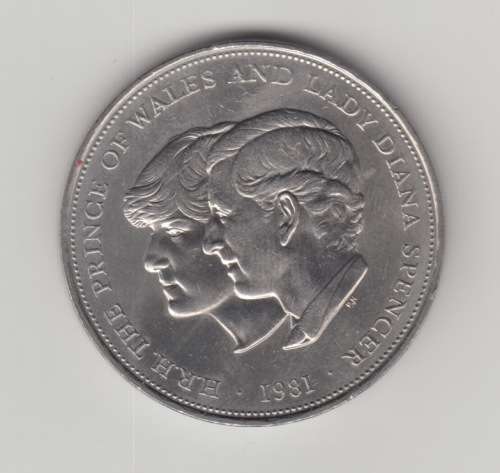 The Prince of Wales and Lady Diana Spencer Commemorative Crown Coin from 1981