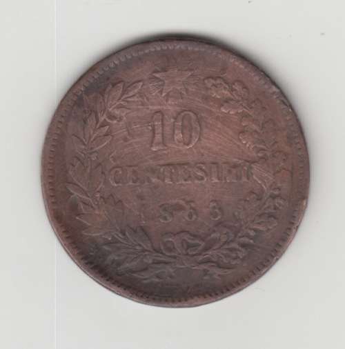 10 Centesimi 1863 Italy