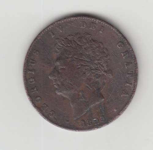 1826 George IV Halfpenny