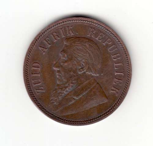 1898 ZAR Paul Kruger Bronze One Penny
