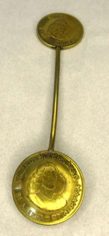 Very Unique South Africa One Cent Sugar Spoon