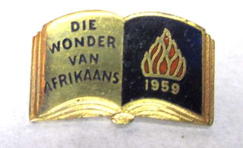 Die Wonder van Afrikaans 1959 - Pin Badge Die Wonder van Afrikaans 1959 - Pin Badge More items from