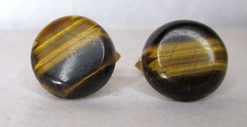 Vintage Tiger Eye Chufflinks
