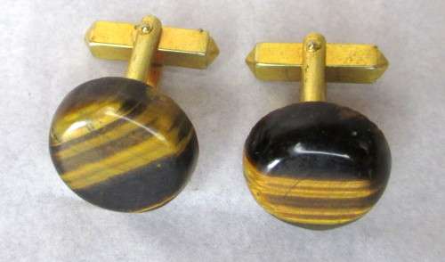 Vintage Tiger Eye Chufflinks