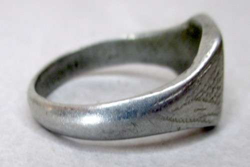 Unique One of a Kind Hand Engraved Men`s Ring. Springbok Emblem. Size 10.5 or T. Metal Unknown.
