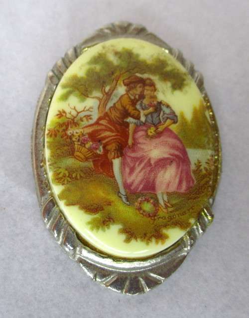Vintage limoges brooch