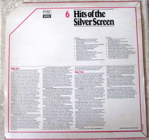 Hits of the Silver Screen LP Record. 14 tracks. As per Photo. Good Condition.