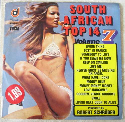 SOUTH AFRICA TOP 14, VOL7. 1977, 14 tracks. Good Condition.
