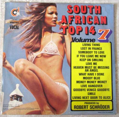 SOUTH AFRICA TOP 14, VOL7. 1977, 14 tracks. Good Condition.