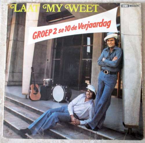 Groep 2 se 10de Verjaardag, Laat my Weet. 1974,  12 tracks. Good Condition. Cover damaged.