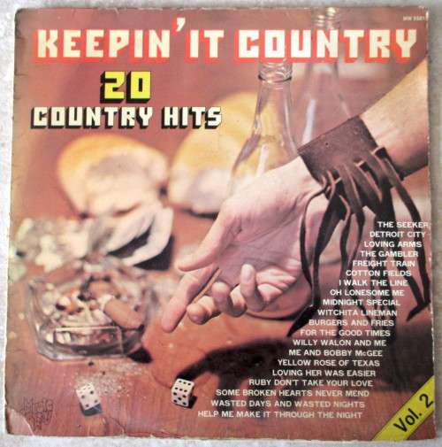 Keeping it Country, 20 Country Hits. 1980,   Good Condition. Cover damaged.