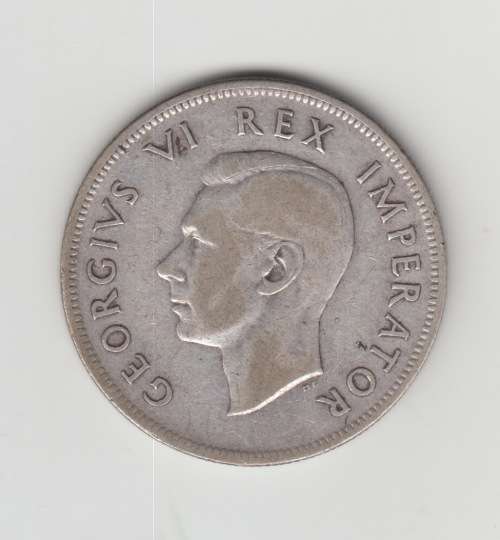 1939 South Africa Union 2 1/2 Shilling, Silver.