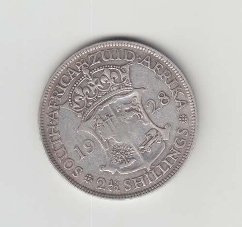 1928 South Africa Union Silver 2 1/2 Shilling