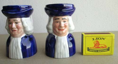 Set of Quaker Oats CHARACTER MUG JUG Woods and Son Pottery Ralph Enoch 9cm tall