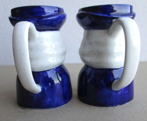 Set of Quaker Oats CHARACTER MUG JUG Woods and Son Pottery Ralph Enoch 9cm tall