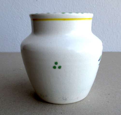 Poole Pottery 1940`s Floral Vase - Early Poole Pottery. 80mm high.