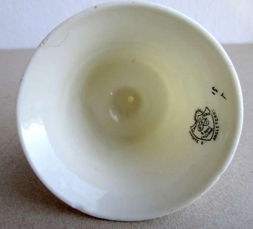 Vintage very fine Porcelain,Grafton China, Porcelain Bell Boulogne sur mer. No bell. 90mm high.