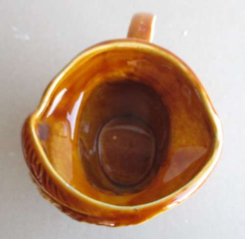 Vintage Porcelain King Henry VIII all brown Character Mug. 10cm.