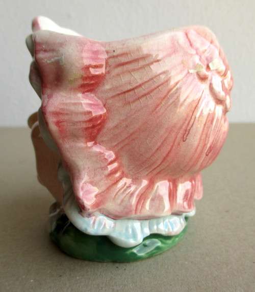 BESWICK CHARACTER SUGAR BOWL CHARLES DICKEN`S `MRS VARDEN` NUMBER 1205. 80mm high.