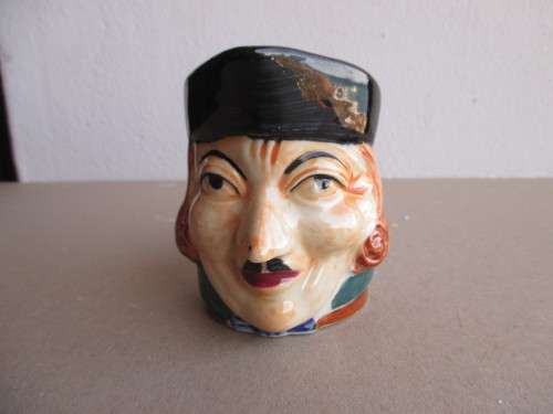 Vintage Handpainted Character Mug. 80mm high.