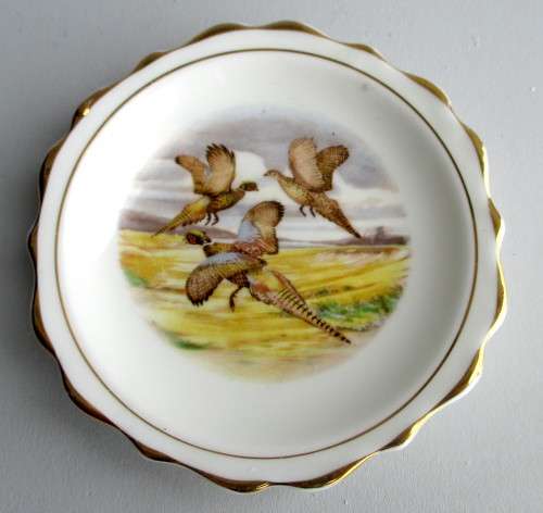 Vintage Regency Bone Chine Pin Dish. 115mm diam.