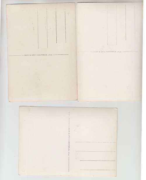 Three Vintage Photo Postcards, Bergen Norway. Unused.