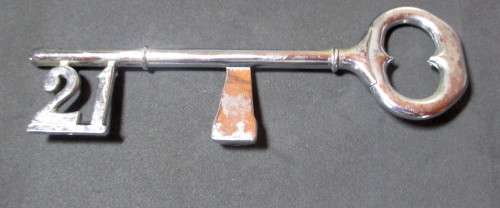 Vintage 21 Birthday Key. 175mm long.