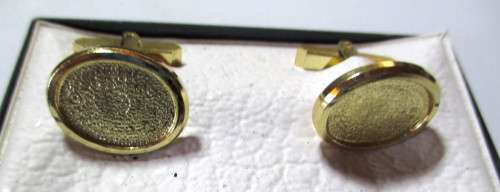 Lovely Gold color Cufflinks. Still in box.
