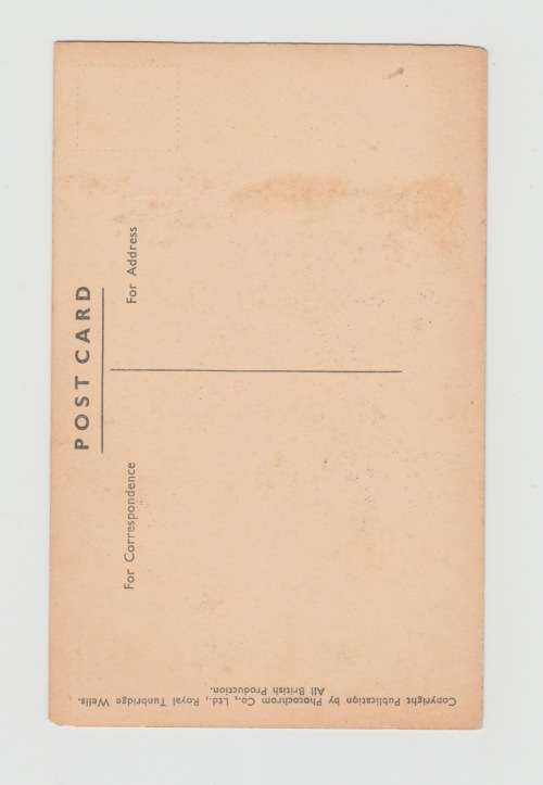 Vintage Sepia Photo Post Card - Cloevely, High Street