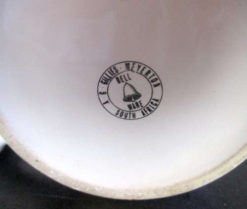 Dorbyl Construction Engineering Porcelain Beer tankard. Bell Ware, South Africa. 130mm high