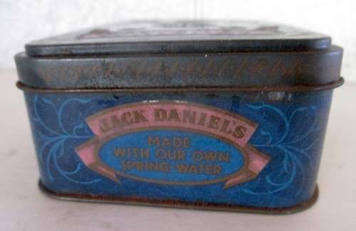 Vintage Collectible Jack Daniels Whiskey Two 50ml Bottles in Tin Box.