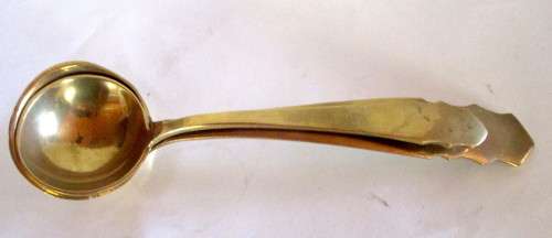 Two smart Brass Soup Ladles. 230mm and 200mm long. Exceptional.