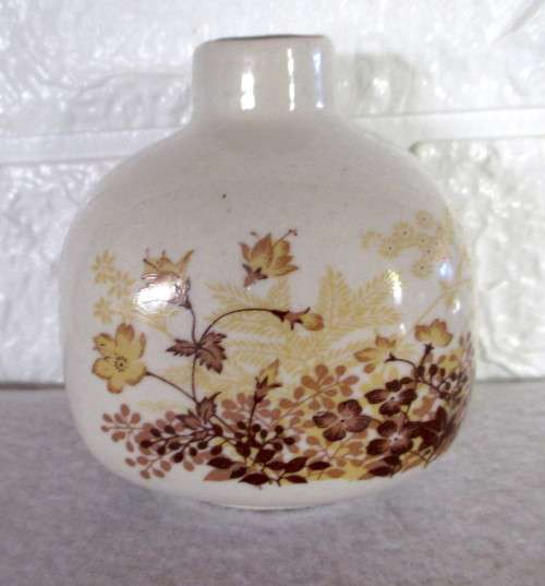 Small Ceramic Hand painted One Bud Vase.  80mm high.