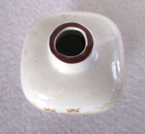 Small Ceramic Hand painted One Bud Vase.  80mm high.