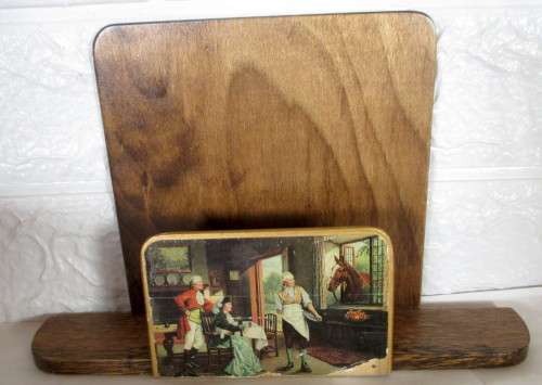Vintage Win-El-Ware Table Mats Set of 7 with display stand. As per photo. made in Great Britain.